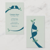 Navy Tortelduifjes Visitekaartje (Voorkant / Achterkant)