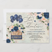 Navy Travel Vrijgezellenfeest Adventure Kaart (Voorkant)