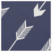 Navy Tribal Arrows Pattern Stof (Close Up)