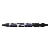 Navy Tropical Floral Pen (Achterkant)
