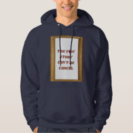Navy trui met capuchon The Tru story can't be canc Hoodie