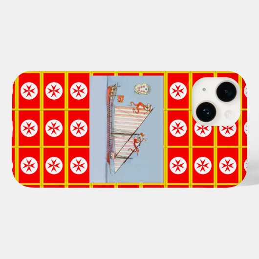 Navy Tuscany Medici Case-Mate iPhone Case (Achterkant (horizontaal))