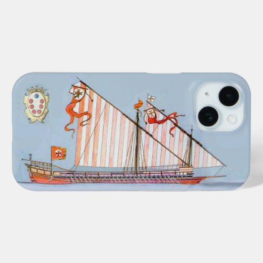 Navy Tuscany Medici Case-Mate iPhone Case (Achterkant (horizontaal))