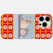 Navy Tuscany Medici Nautıcal Case-Mate iPhone Case (Achterkant (horizontaal))