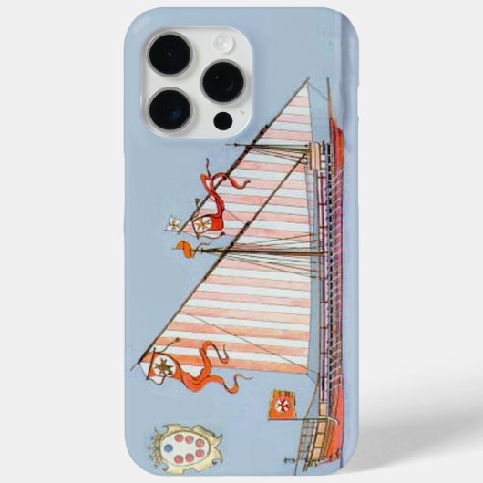 Navy Tuscany Medici Nautıcal Case-Mate iPhone Case (Achterkant)