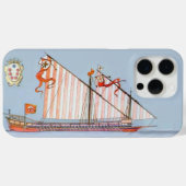 Navy Tuscany Medici Nautıcal Case-Mate iPhone Case (Achterkant (horizontaal))