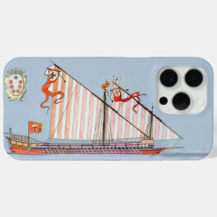 Navy Tuscany Medici Nautıcal iPhone 15 Pro Max Hoesje