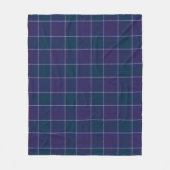 Navy US Edzell Tartan Pset Fleece Deken (Voorkant)