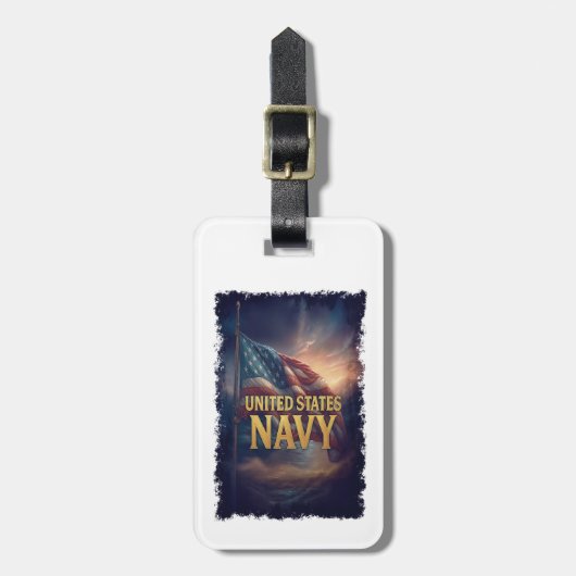 Navy USN VETERAN Bagagelabel (Voorkant verticaal)