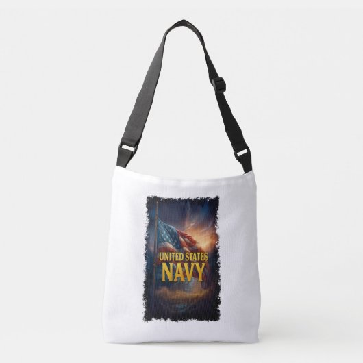 Navy USN Veteran Crossbody Tas (Voorkant)