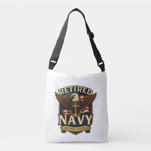 Navy USN Veteran Crossbody Tas (Voorkant)