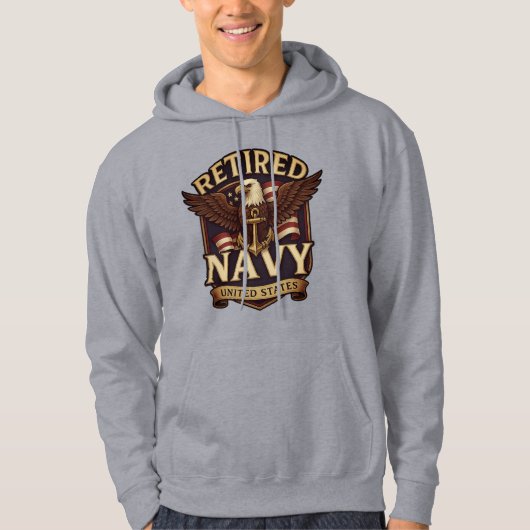 Navy - USN - Veteran Hoodie (Voorkant)