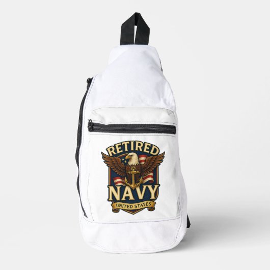 Navy USN Veteran Sling Bag (Voorkant)
