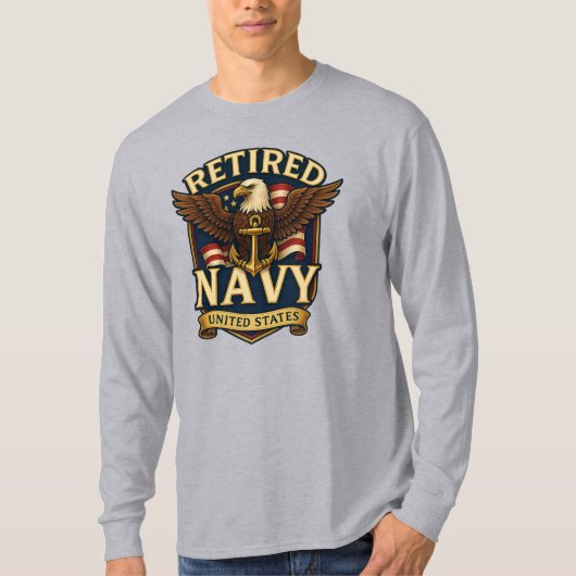 Navy USN Veteran T-shirt (Voorkant)