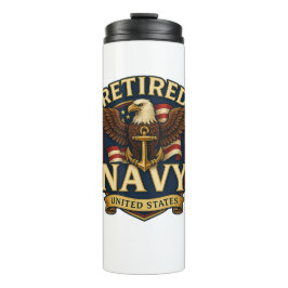 Navy USN Veteran Thermosbeker