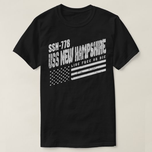 Navy USS New Hampshire SSN 778 US Submarine Submar T-shirt (Design voorkant)