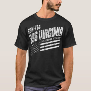 Navy USS Virginia SSN 774 Amerikaanse onderzeeër T-shirt