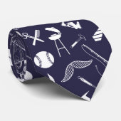 Navy Vaderdag Stropdas (Opgerold)