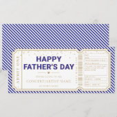 Navy Vaderdagconcert Ticket Cadeaubon Kaart (Voorkant / Achterkant)