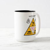 Navy VAP-61 Photo Squadron Coffee Mug Tweekleurige Koffiemok (Voorkant rechts)