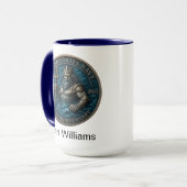 Navy Verjaardag Neptunus Mok (Voorkant links)