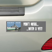 Navy Vet Bumpersticker (Op auto)