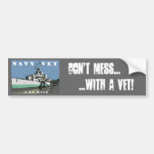 Navy Vet Bumpersticker (Voorkant)