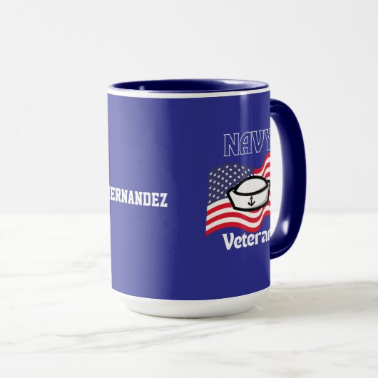 Navy Veteran Mug Mok (Voorkant rechts)