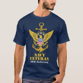 Navy Veteran T-Shirt (Voorkant)