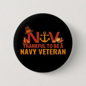 Navy Veteran Thanksgiving Button (Voorkant)