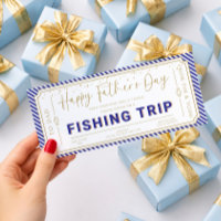 Navy Visreis Vaderdag Cadeau Bon Card