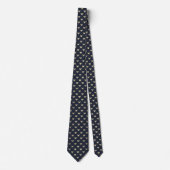 Navy Vlinder Elegant Stropdas (Voorkant)
