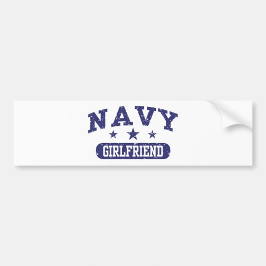 Navy Vriendin Bumpersticker (Voorkant)