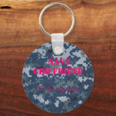 Navy Vriendin, ik hou van mijn zeeman Sleutelhanger (Voorkant)