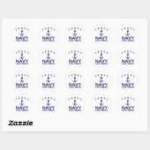 Navy Vriendin Ronde Sticker (Vel)