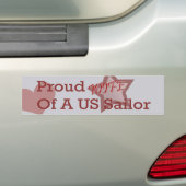 Navy-vrouw bumpersticker (Op auto)