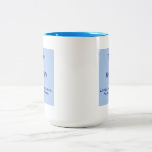 Navy vrouw koffie Mok (Center)