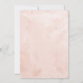 Navy Watercolor Blush Bloem 25ste Jubileum Kaart (Achterkant)