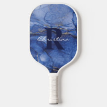 Navy Watercolor Monogram & Name Customizable