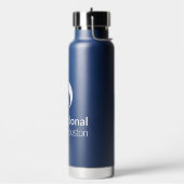 Navy waterfles w / Pop-up rietje (Links)