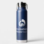 Navy waterfles w / Pop-up rietje (Voorkant)