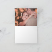 Navy Waterverf Floral Dank u Wenskaart Bedankkaart (Binnen)