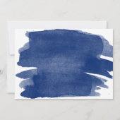 Navy Waterverf Gold Farewell Kaart (Achterkant)