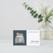 NAVY WATERVERF TAXI HIRING CAB DRIVER SERVICE VISITEKAARTJE (Staand voorkant)