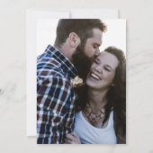 Navy Waves Sakura Blossom Modern Wedding Save The Date (Achterkant)