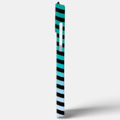 Navy Wavy Stripes Nautical Pattern Case-Mate iPhone Case (Achterkant / Links)