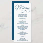 Navy Wedding Menu - Vrijgezellenfeest Menu - Gelie (Voorkant / Achterkant)