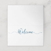 Navy Wedding Place Cards Plaatskaartje (Buitenkant ongevouwen)