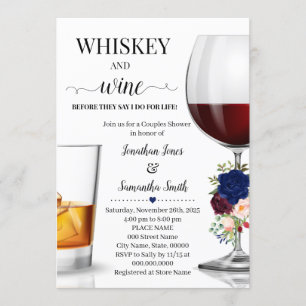 Navy whisky en wijn voordat ik koppels douche kaart