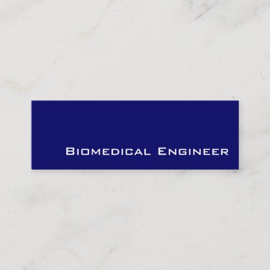 Navy white Biomedical Engineer visitekaartjes (Voorkant)